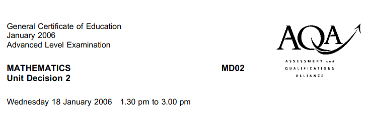 AQA-MD02-W-QP-Jan06 AQA-MD02-W-QP-Jan06