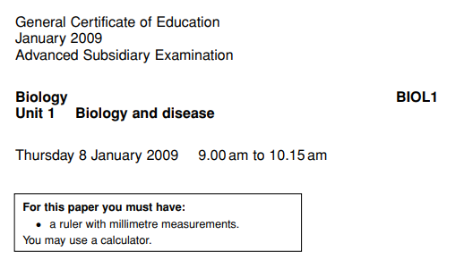 AQA-BIOL1-W-QP-Jan09