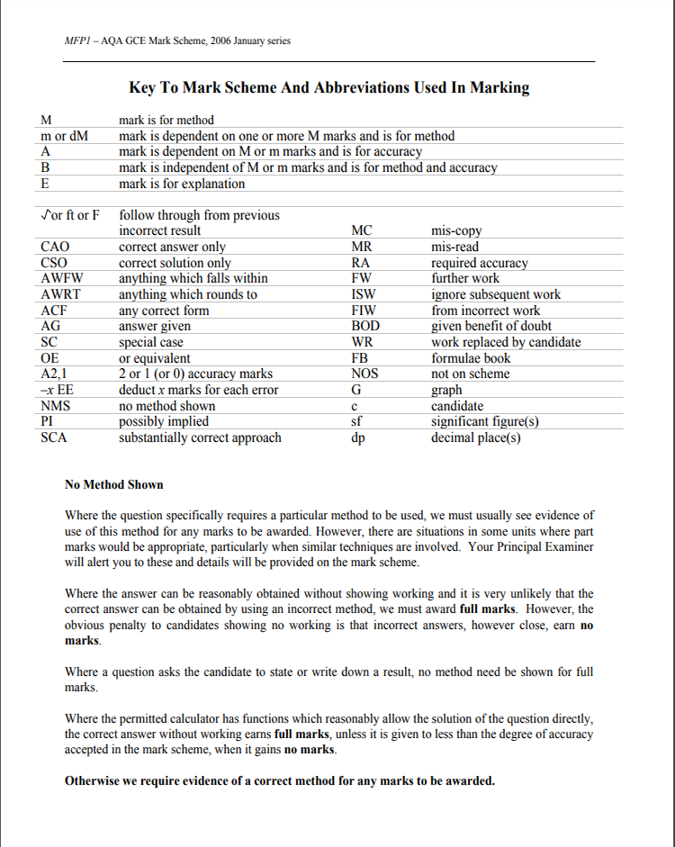 AQA-MFP1-W-MS-Jan06